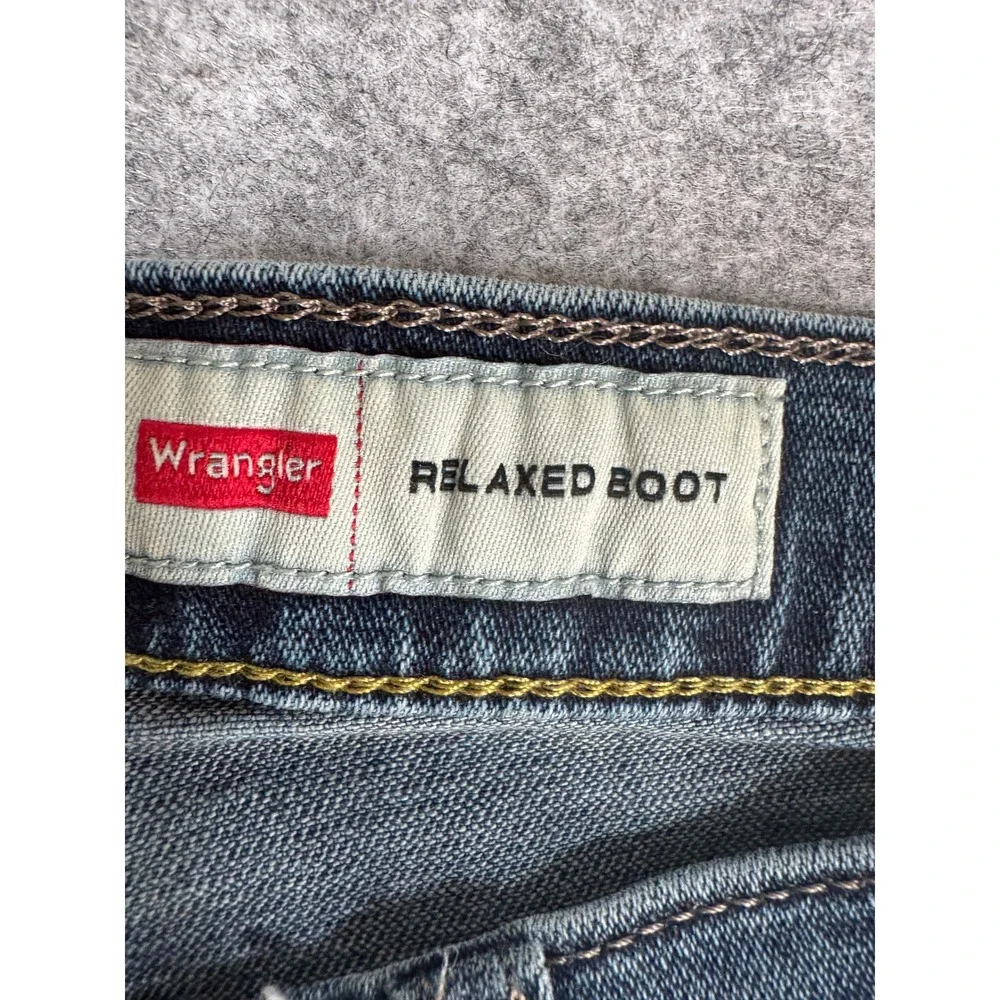 Wrangler Relaxed Boot Jeans 30x32 Blue Stretch Denim Mens Pants 98RBTRD